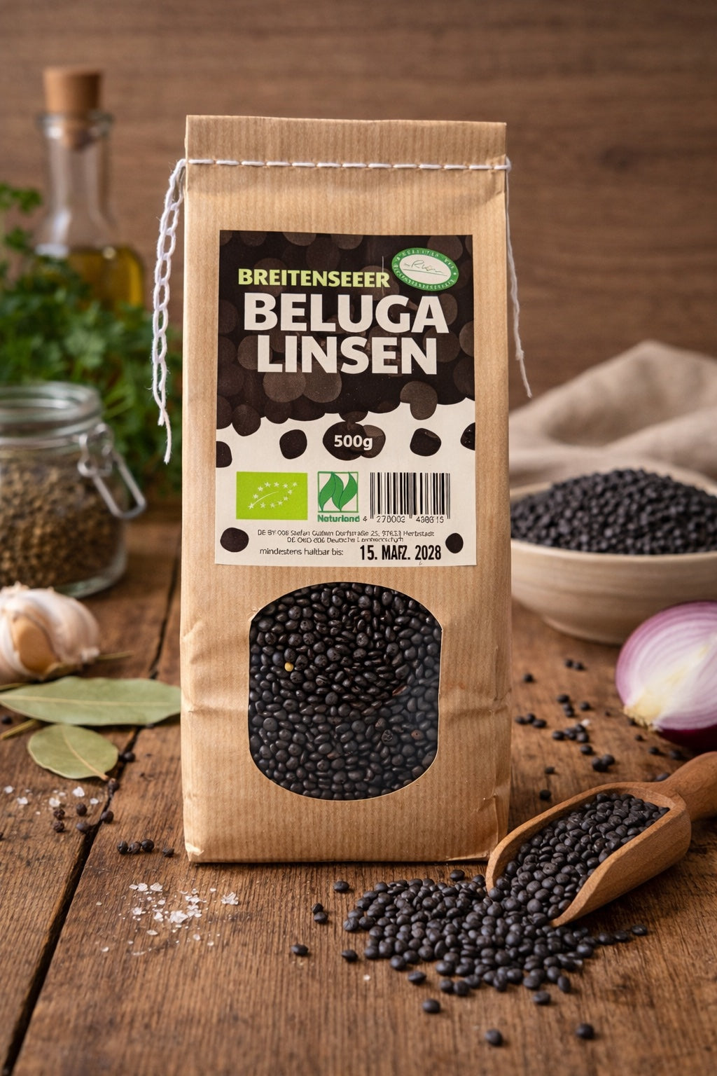 Beluga Linsen – Bio nach Naturland | 500g