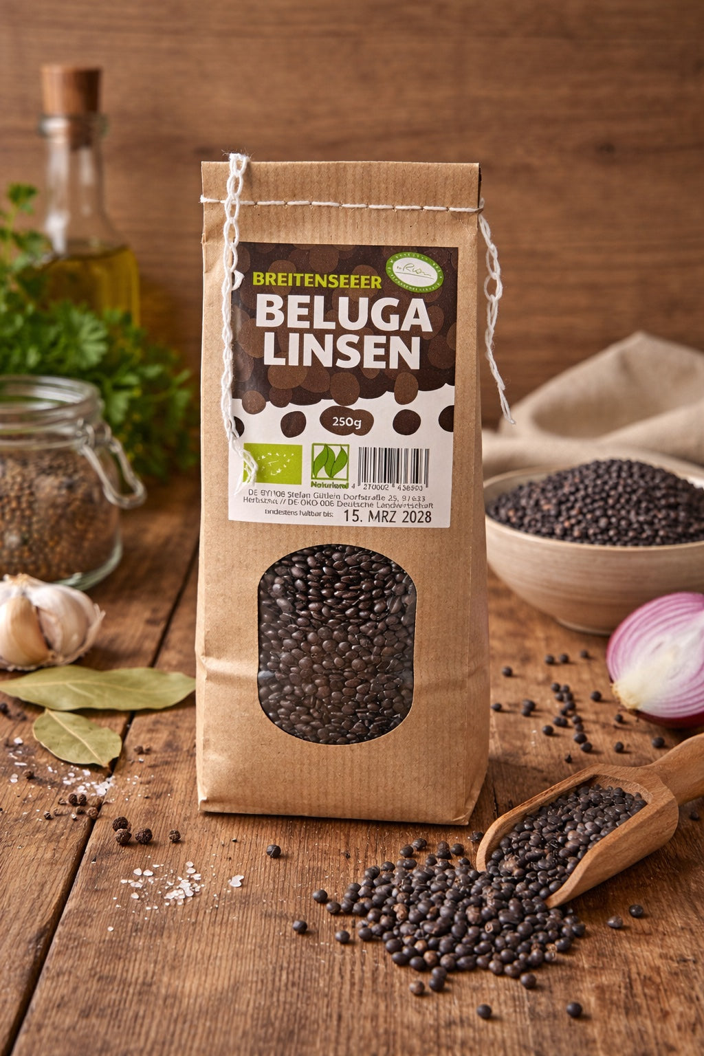 Beluga Linsen – Bio nach Naturland | 250g